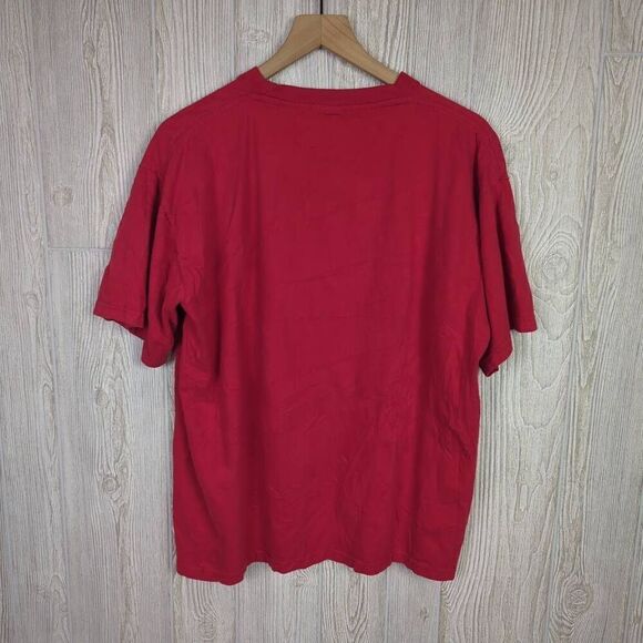 Vintage Super T’s Men’s XL Jamaica No Problem Embroidered Red T-Shirt - Picture 2 of 6